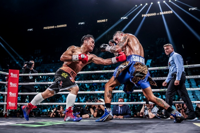 比賽實況。（翻攝自FB@Manny Pacquiao）